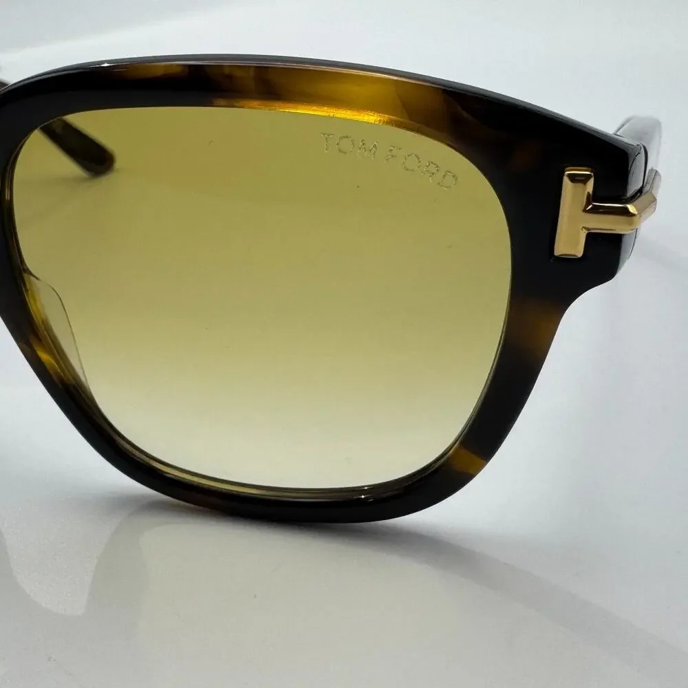 Tom Ford Sunglasses FT1236 56F Havana Square Brown Gradient Lens 58-18-140mm